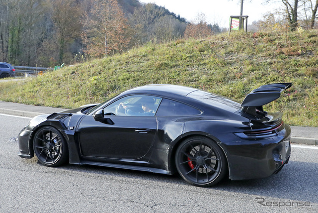 ポルシェ 911 GT3 RS 新型プロトタイプ(スクープ写真)