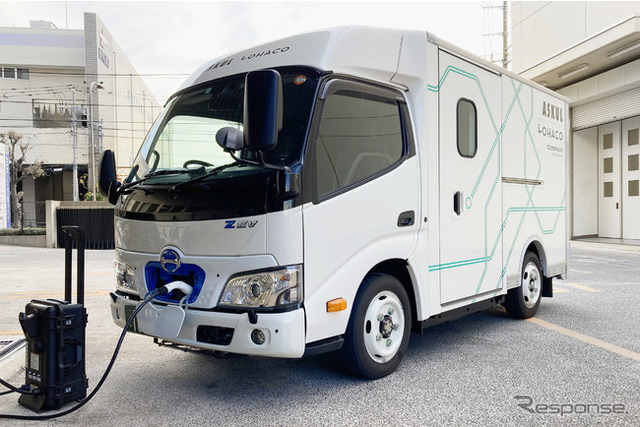 アスクル、日野デュトロ Z EVを用いて、電動車の最適稼働マネジメントの実証実験