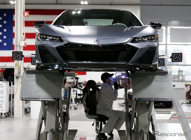米国オハイオ州の「パフォーマンス・マニュファクチャリング・センター(PMC)」で生産が開始されたアキュラ NSX タイプS
