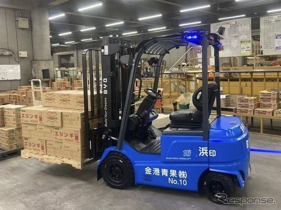 BYDの電気フォークリフト