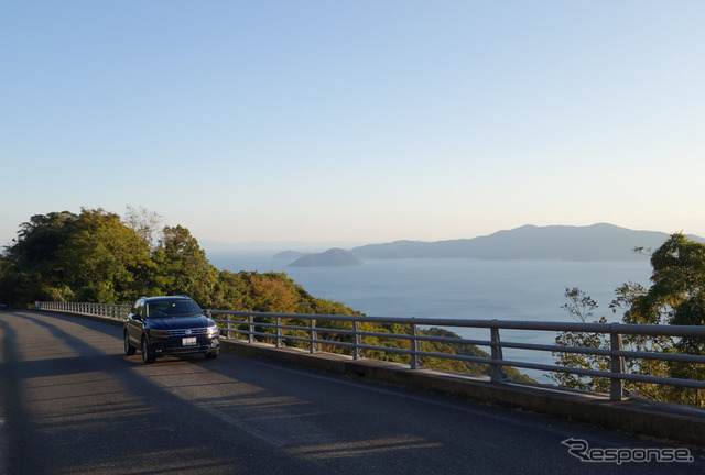 改良前ティグアン。山口の屋代島(周防大島)にて。