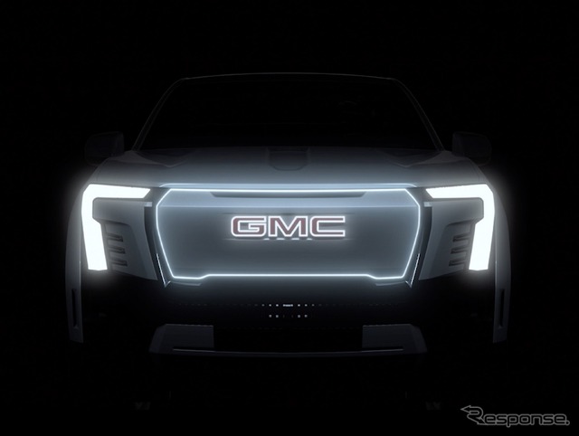 GMC シエラ のEVのティザー写真
