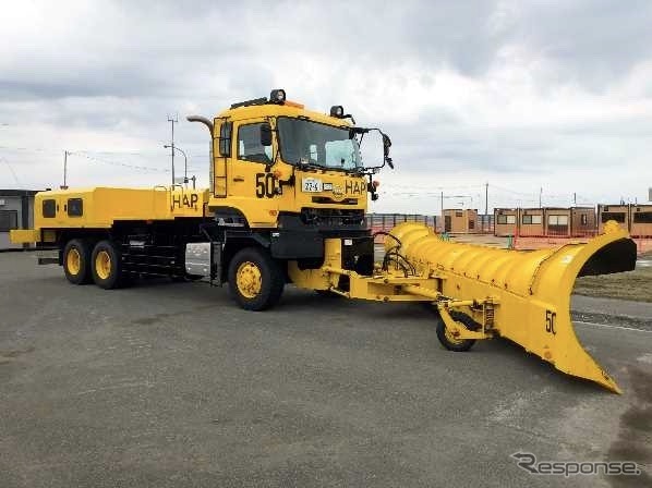 運転支援ガイダンスシステムを搭載する除雪作業車