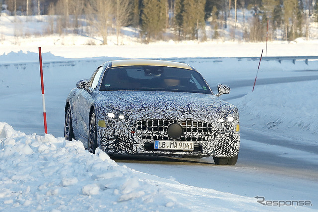 メルセデス AMG GTクーペ 次期型プロトタイプ(スクープ写真)