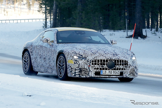 メルセデス AMG GTクーペ 次期型プロトタイプ(スクープ写真)