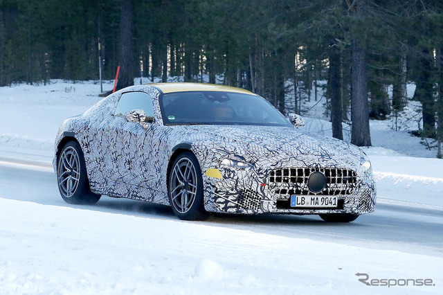 メルセデス AMG GTクーペ 次期型プロトタイプ(スクープ写真)
