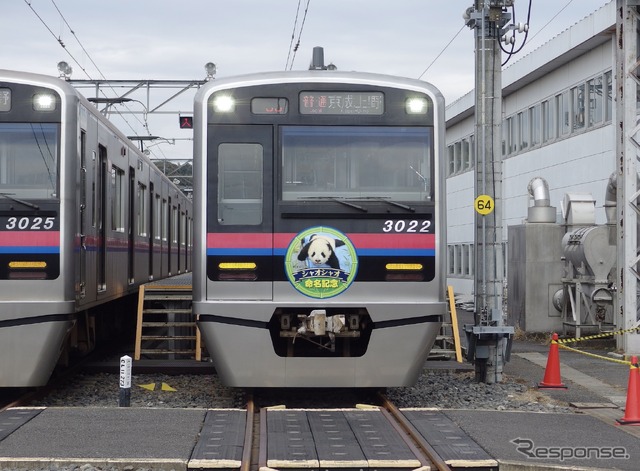 京成・双子パンダヘッドマーク大集合!