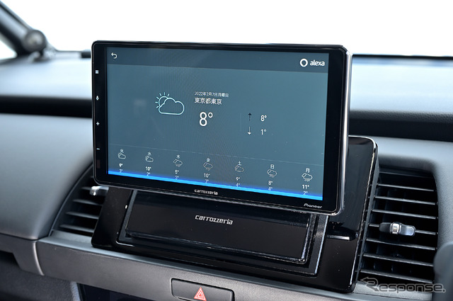 クルマに搭載されているネット回線を使用する機器も「DCT-WR100D」を接続しておくことで手軽に利用できる