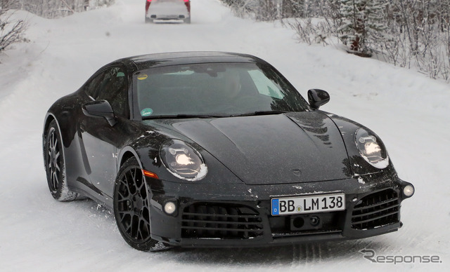 ポルシェ 911 改良新型プロトタイプ(スクープ写真)
