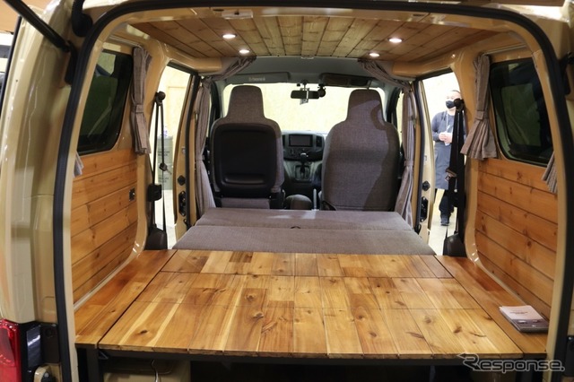 ゴードンミラーNV200キャンパー:シンプルな分、自分の部屋のようにカスタマイズできる(ジャパンキャンピングカーショー2022)