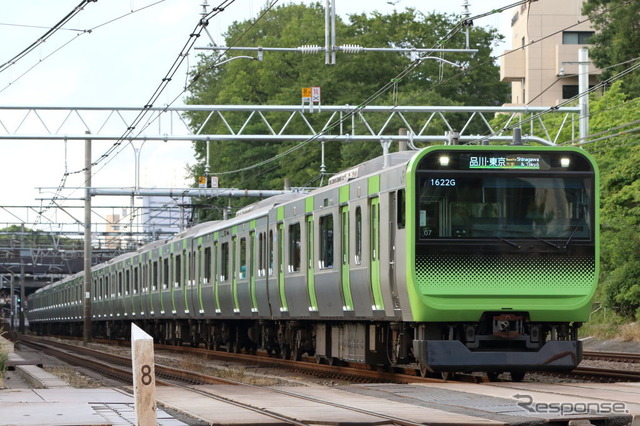 山手線の日中自動運転はE235系1編成で行なわれる。