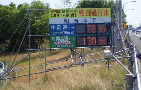 仮設情報板(イメージ)