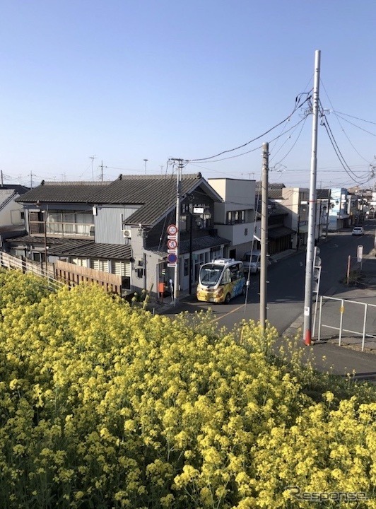 境町で運行している自動運転バス