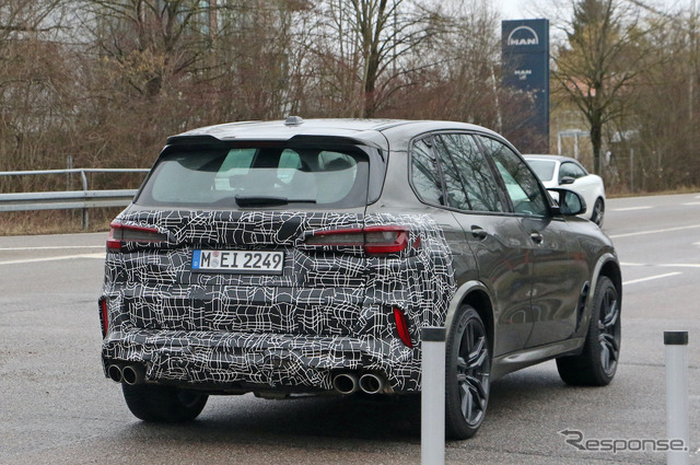 BMW X5M 改良新型プロトタイプ(スクープ写真)