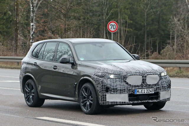 BMW X5M 改良新型プロトタイプ(スクープ写真)