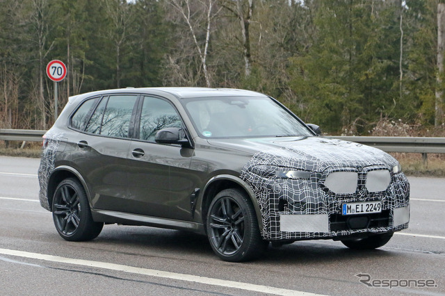 BMW X5M 改良新型プロトタイプ(スクープ写真)