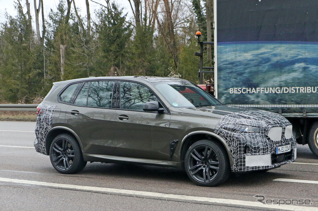 BMW X5M 改良新型プロトタイプ(スクープ写真)