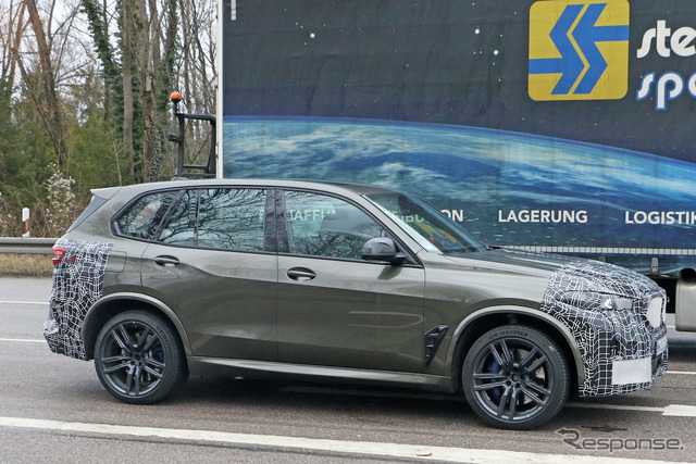 BMW X5M 改良新型プロトタイプ(スクープ写真)