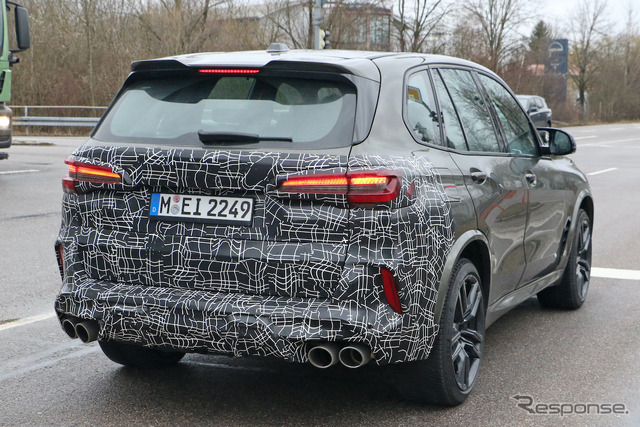 BMW X5M 改良新型プロトタイプ(スクープ写真)