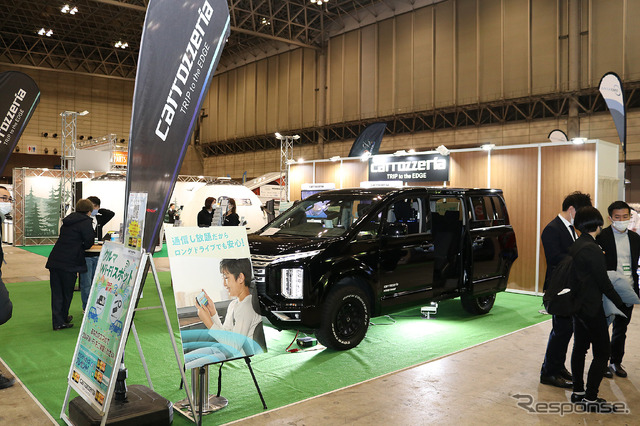 楽しいキャンプの幅を広げるカロッツェリアの車載器展示(キャンピングカーショー2022)