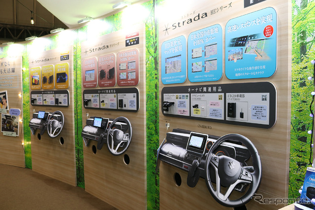 多彩な車種へ装着可能なパナソニックのストラーダF1X(ジャパンキャンピングカーショー2022)