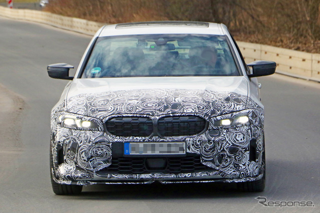 BMW M340i 改良新型プロトタイプ(スクープ写真)