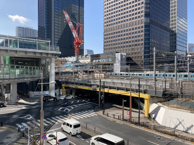 浜松町駅現況(2月16日)