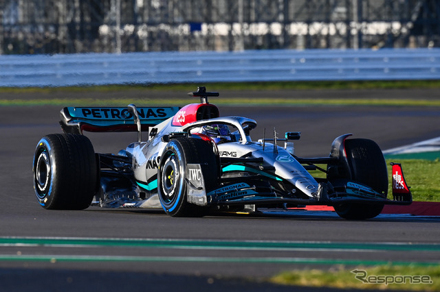メルセデスW13(初走行)