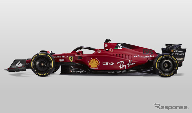 フェラーリF1-75(発表画像)