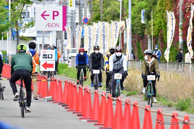 バイク試乗風景