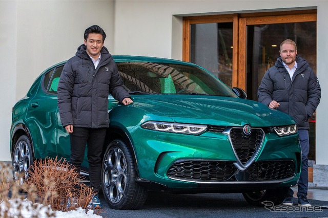 アルファロメオ・トナーレ と周冠宇、バルテリ・ボッタスの両選手