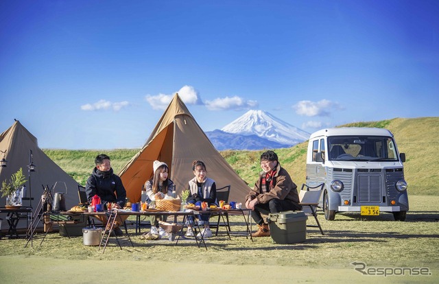 キャンプ用品と軽自動車のレンタルサービス「KEITAN」