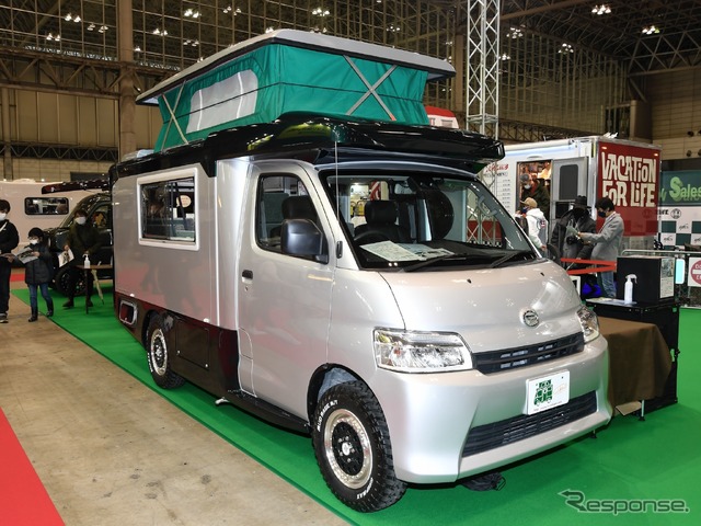 名古屋キャンピングカーフェア2022 Spring出品予定:バンショップミカミDテントむしE(ジャパンキャンピングカーショー2022)