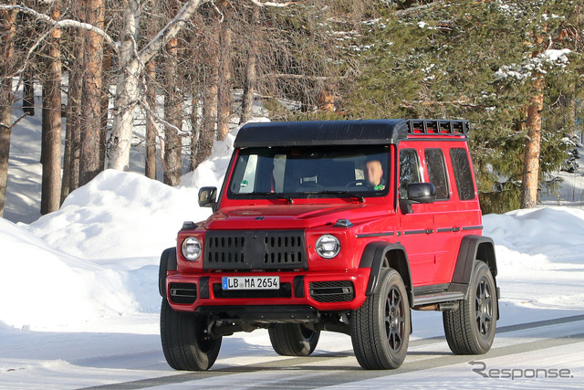 メルセデス AMG G500/G550 4×4スクエアード 後継モデル(スクープ写真)