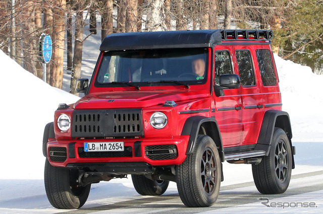 メルセデス AMG G500/G550 4×4スクエアード 後継モデル(スクープ写真)