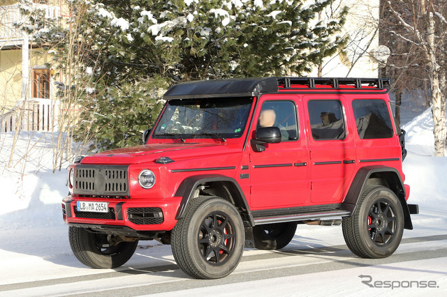 メルセデス AMG G500/G550 4×4スクエアード 後継モデル(スクープ写真)