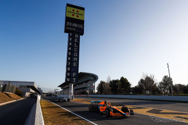 F1プレシーズンテストは25日までバルセロナで続き、3月には第2回がバーレーンで実施される予定。
