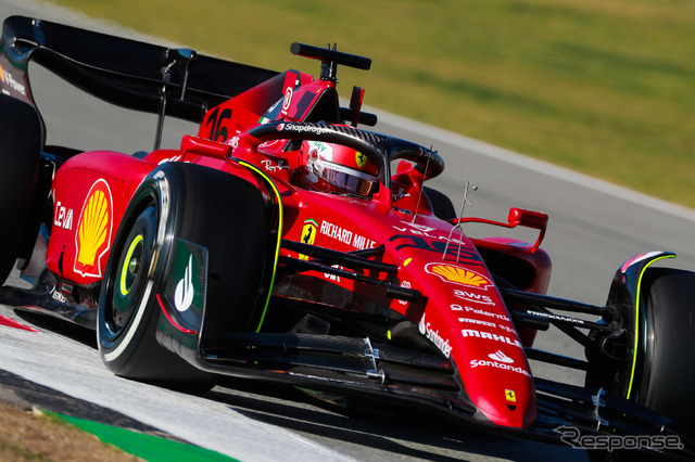 フェラーリF1-75(バルセロナテスト初日)