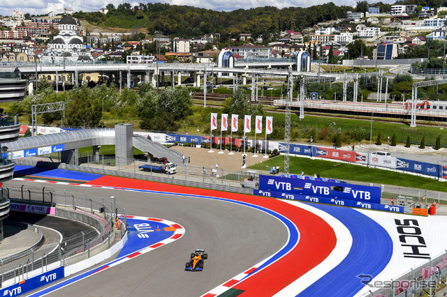 ソチで開催された2021年F1ロシアGPの模様。