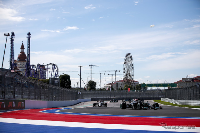 ソチで開催された2021年F1ロシアGPの模様。