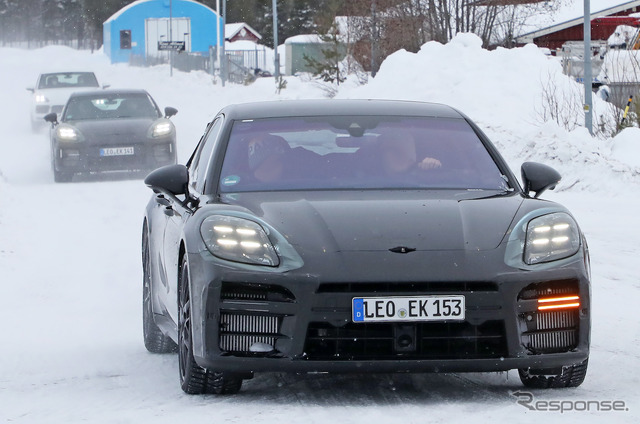 ポルシェ パナメーラ 次期型プロトタイプ(スクープ写真)