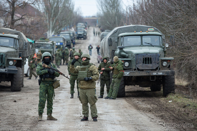 ドネツク地方での親ロシア・分離派武装勢力