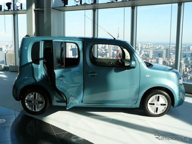 【日産 キューブ 新型発表】180cm+・90kg+…後席ふたりならジャグジー感