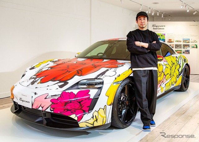 ポルシェタイカンアートカーとアーティストSHUN SUDO