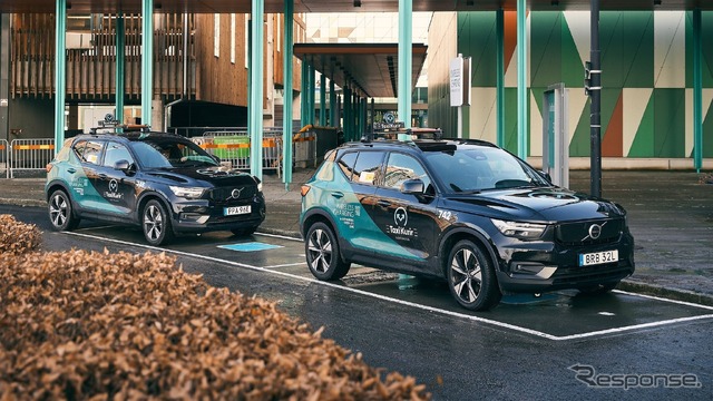 ボルボカーズのEV向けワイヤレス充電技術のテスト