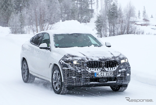 BMW X6 改良新型プロトタイプ スクープ写真