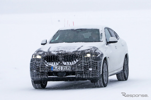 BMW X6 改良新型プロトタイプ スクープ写真
