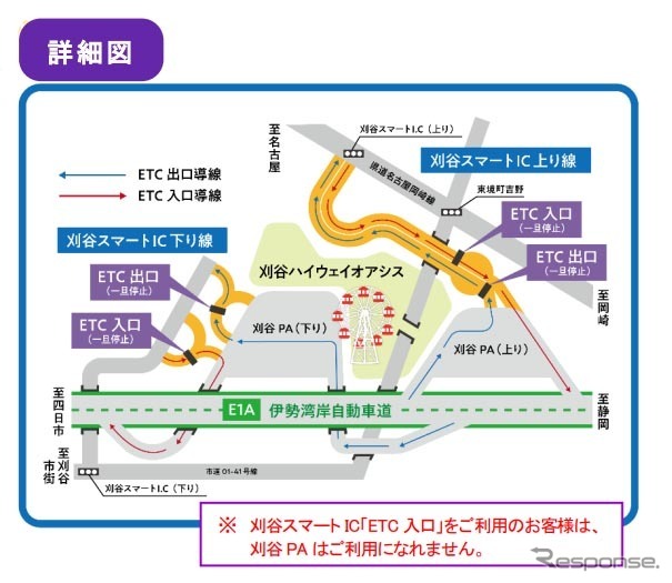 刈谷スマートインターチェンジ（詳細図）