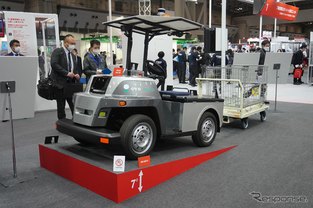 ヤマハのゴルフカートを応用したAGV「eve auto」