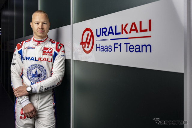 ハースのレースシートを失ったニキータ・マゼピン(2月のバルセロナテスト以前に撮影された写真)。